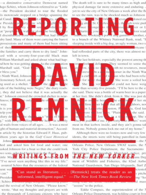 Title details for Reporting by David Remnick - Wait list